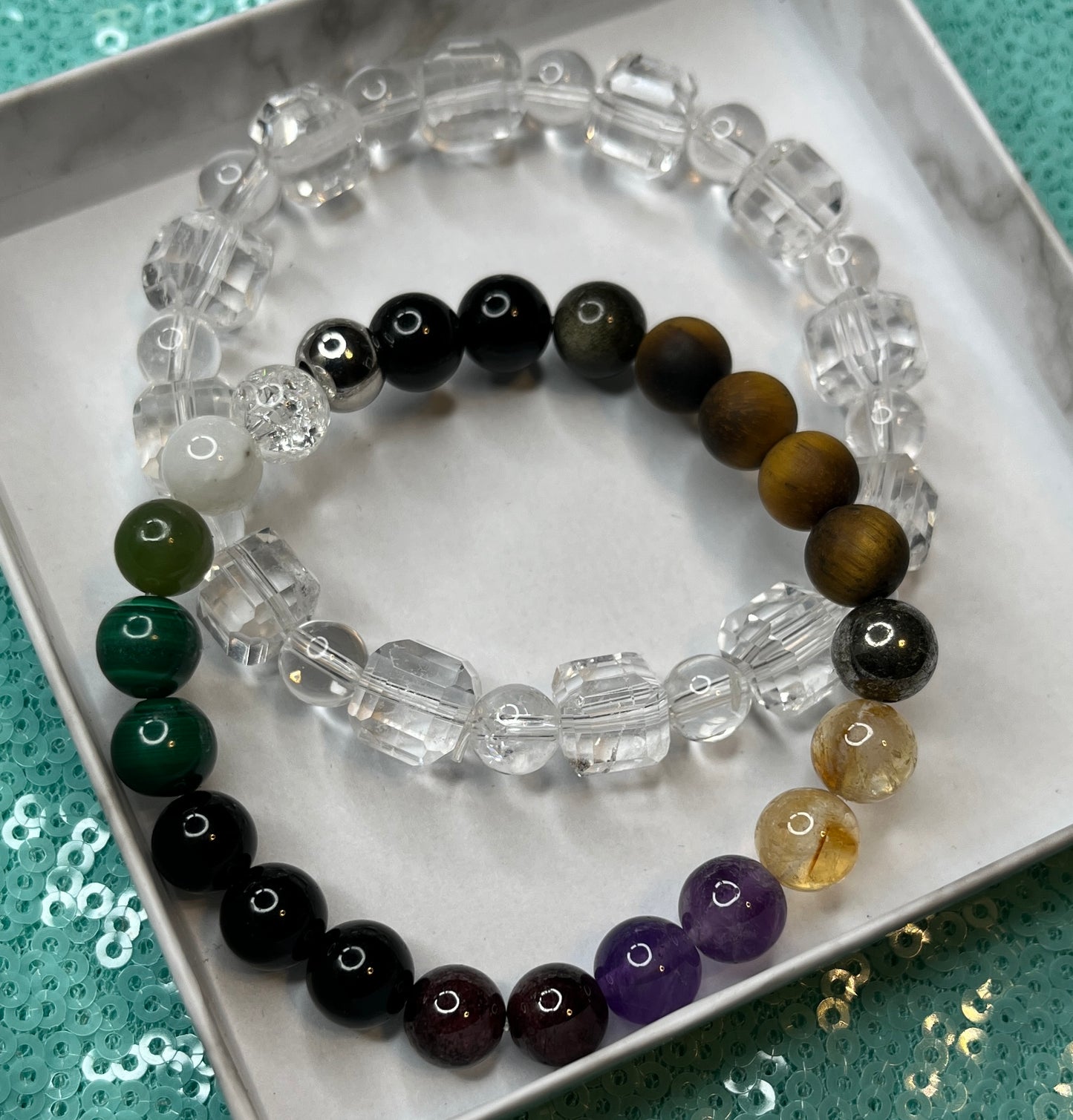Elev8 - Crystal Stretch Bracelet Set